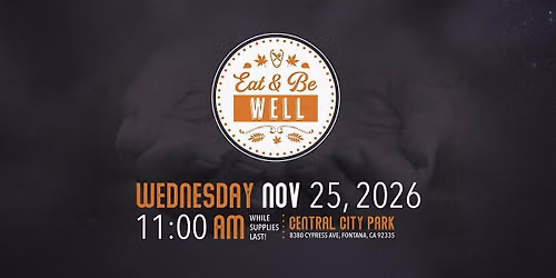 Eat & Be Well Thanksgiving 2026