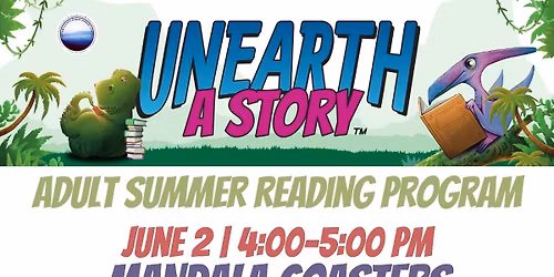 Unearth A Story Summer Reading for Adults: Mandala Coasters