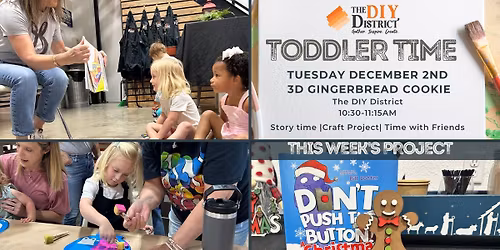 Toddler Time Story and Craft- 3D Gingerbread Men
