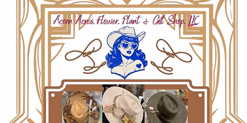 Yee Haw! Burnished Suede Rancher Hats Workshop
