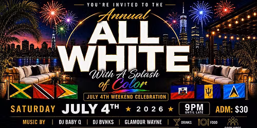 All White With A Splash Of Color