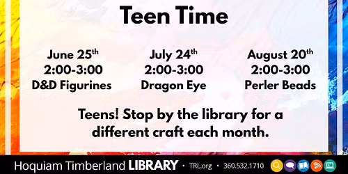 Teen Time: Perler Beads