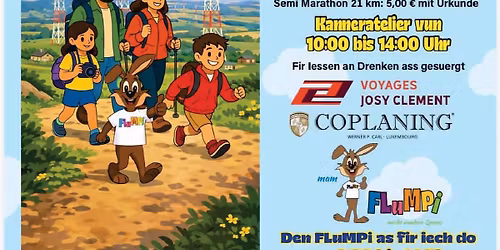 JUNGLINSTER FLMP IVV WANDERUNG + FLuMPi Walk + Semi-Marathon