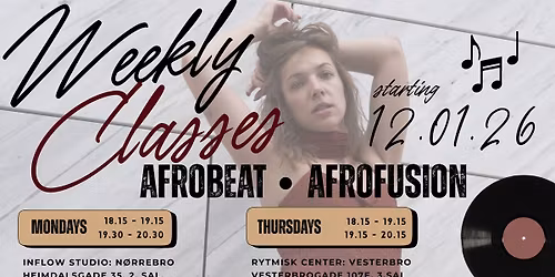 Monday Afro Dance Classes