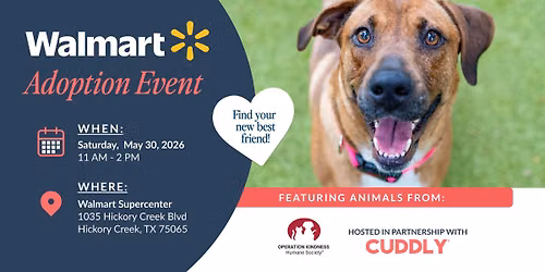Walmart Adoption Event | Hickory Creek, TX