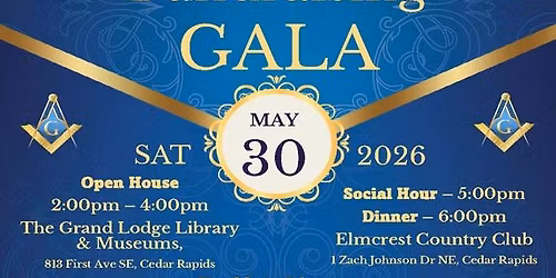 Iowa Masonic Library Open House + Fundraising Gala