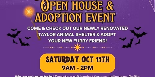 Halloween Grand Opening and Adoption Event 