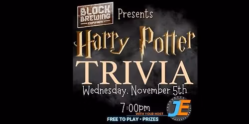 Harry Potter Trivia Night at Block Brewing Company in Brighton \ud83e\ude84\ud83e\udde9