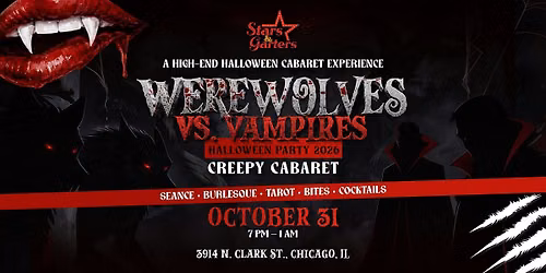 Halloween 2026: Werewolves vs. Vampires Creepy Cabaret