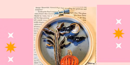 Spooky Quilled Tree with See Lang Design