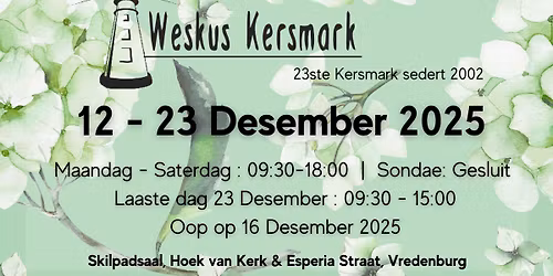 23ste Weskus Kersmark, Vredenburg WESKUS