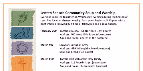Lenten Season Community Soup and Worship