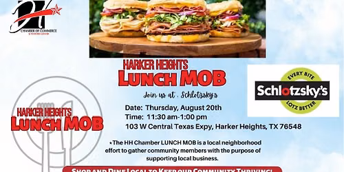 August Lunch MOB - Schlotzsky's