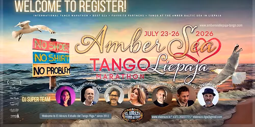 Amber Sea Liepaja Tango Marathon * July 23-26, 2026 * Liepaja, Latvia