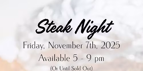 Steak Night @ The Sandbox\ud83e\udd69\ud83c\udf64
