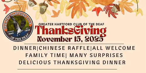 GHCD Thanksgiving Dinner