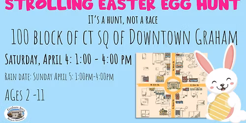 Downtown Graham Easter Egg Hunt 2026
