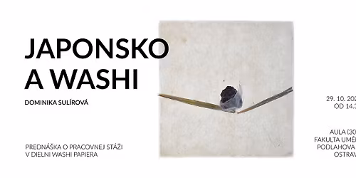 Japonsko a Washi \u2013 predn\u00e1\u0161ka