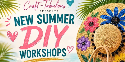 Paint & Sip... Sun hats & beach bag edition
