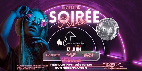 Soir\u00e9e Catherinette Samedi 13 Juin 2026