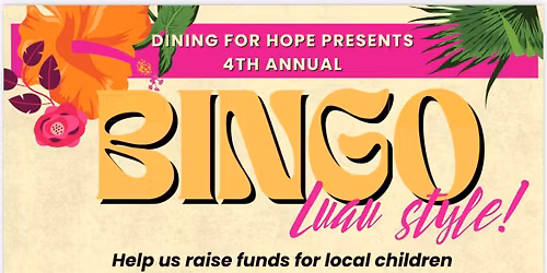 Dining for Hope Bingo