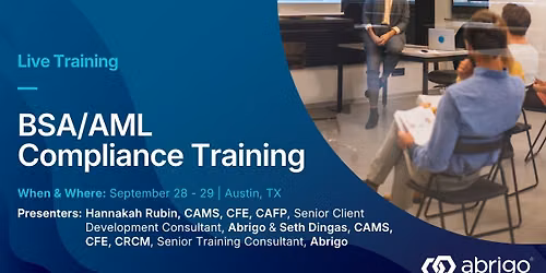 BSA\/AML Compliance Training (Live Training)