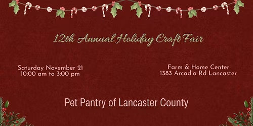 Save the Date! 12th Annual Holiday Craft Fair