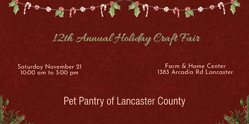 Save the Date! 12th Annual Holiday Craft Fair