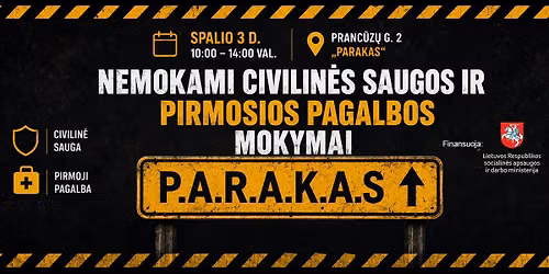 AKTUALU! Nemokami civilin\u0117s saugos ir pirmosios pagalbos mokymai.