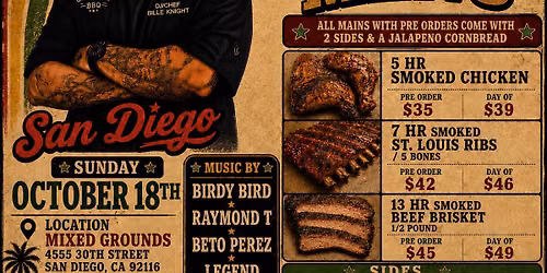 Dj Bille Knight BBQ Pop Up 