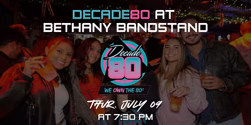 Decade80 at Bethany Bandstand