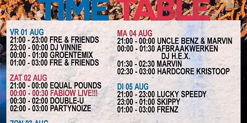 CRUSH Live op de Vraaikermis in Arendonk