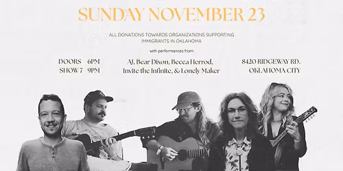 Intimate Acoustic Concert to Benefit Immigrant Organizations