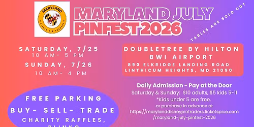 Summer Maryland Disney Pin Trading Event