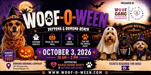 Woof-O-Ween Daytona & Ormond Beach 2026 \ud83c\udf83\ud83d\udc3e