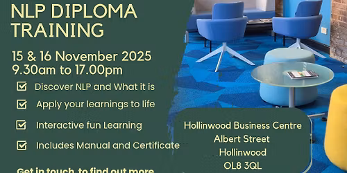NLP Diploma Training Foundation Skills 15 and 16 November 2025
