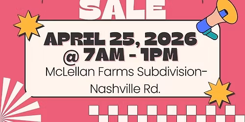 McLellan Farms Yard Sale 