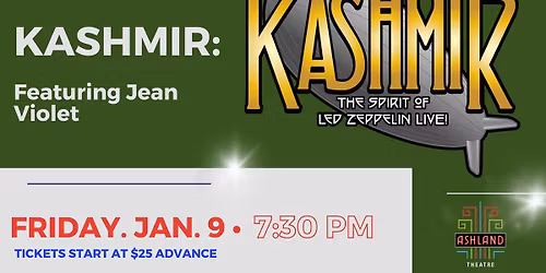 KASHMIR: The Spirit Of Led Zepplin Live Ft. Jean Violet