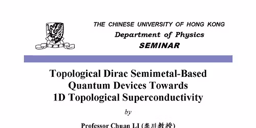  Seminar by Professor Chuan LI (University of Twente)