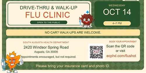 Drive-Thru & Walk-Up Flu Clinic at the South Augusta Health Department