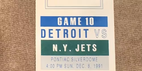 New York Jets at Detroit Lions at Ford Field
