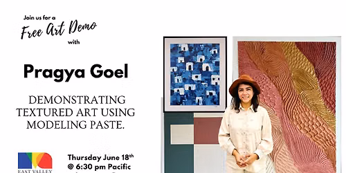 Textured painting using modeling paste