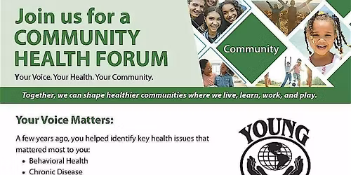 Community Health Forum: Your Voice Matters