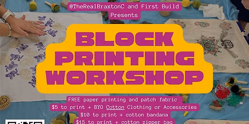Block Printing with Braxton!