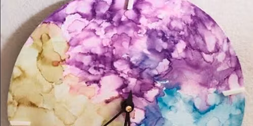 Alcohol Ink Clock Workshop