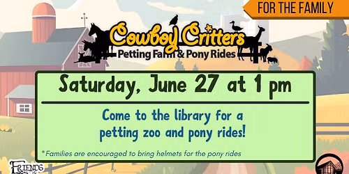 Cowboy Critters: Petting Zoo and Pony Rides