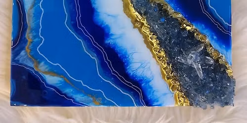 Resin Geode at Canopy Art and Wellness