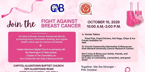 Pink October Yard Sale and Fish Fry