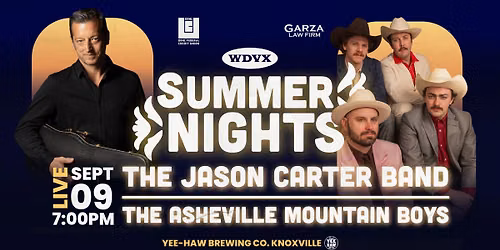 WDVX Summer Nights: The Jason Carter Band | The Asheville Mountain Boys