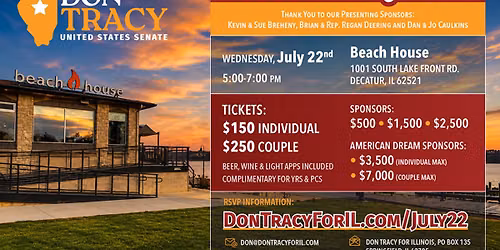 Decatur Fundraiser - Don Tracy for United States Senate